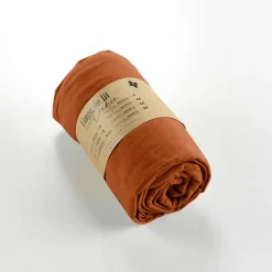 Fabrique de Styles Drap housse en flanelle tomette 160x200cm - Candice* Draps Housses