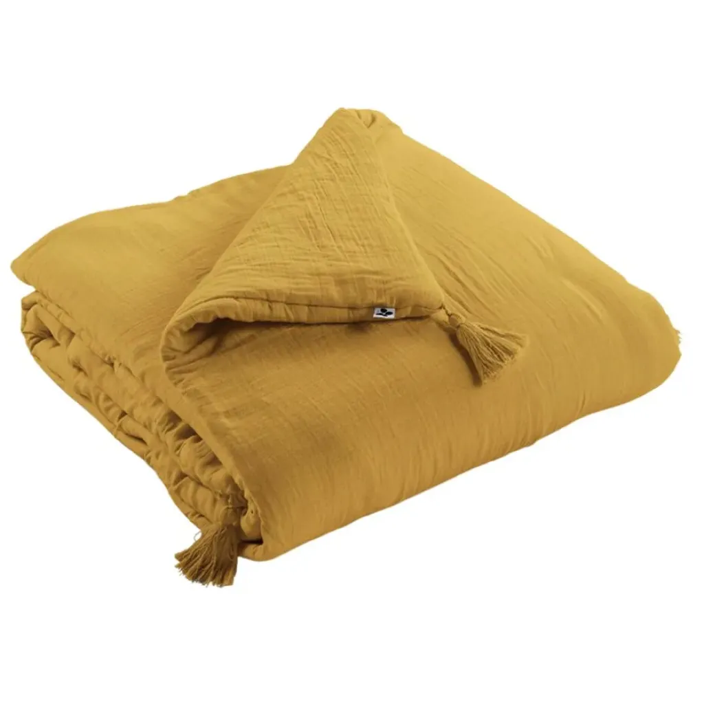 Fabrique de Styles Edredon en gaze de coton 150x150cm - Gaia* Housses D'édredon