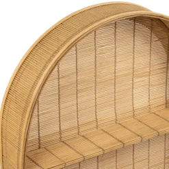 Fabrique de Styles Etagere murale 3 niveaux en bambou h80cm - Plaka* Étagères Murales