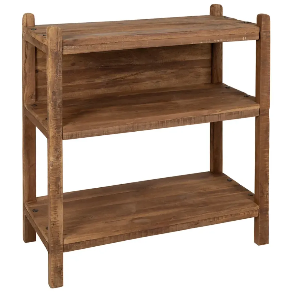 Fabrique de Styles Etagère 3 niveaux en bois recyclé 90x35xh100cm - Campagne* Bibliothèques Et Étagères