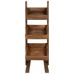 Fabrique de Styles Etagère 3 plateaux en bois recyclés naturel H100cm - Campagne* Ilots Et Dessertes