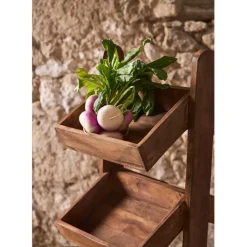 Fabrique de Styles Etagère 3 plateaux en bois recyclés naturel H100cm - Campagne* Ilots Et Dessertes