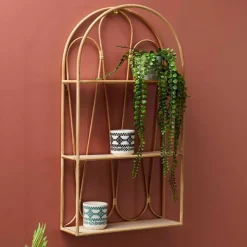 Fabrique de Styles Etagère murale 3 niveaux en paulownia h73cm - Java* Étagères Murales