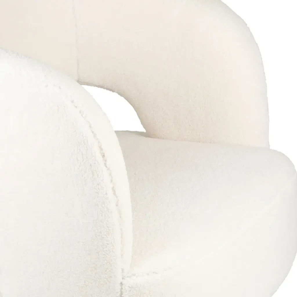 Fabrique de Styles Fauteuil avec tabouret bouclette - Organic* Fauteuils