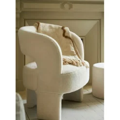 Fabrique de Styles Fauteuil avec tabouret bouclette - Organic* Fauteuils