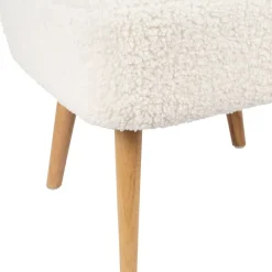 Fabrique de Styles Fauteuil bouclette blanc - Elément* Fauteuils