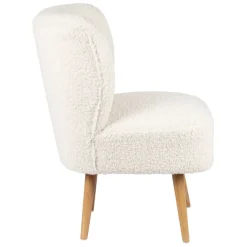 Fabrique de Styles Fauteuil bouclette blanc - Elément* Fauteuils