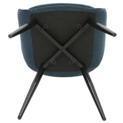 Fabrique de Styles Fauteuil de salle à manger en velours côtelé - Ben* Chaises