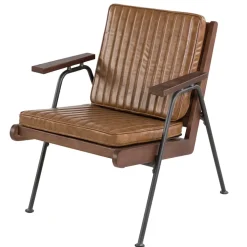 Fabrique de Styles Fauteuil effet cuir clair - Lewis* Fauteuils