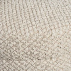 Fabrique de Styles Fauteuil en tissu bouclette et hévéa écru - Claudine* Fauteuils