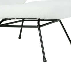 Fabrique de Styles Fauteuil en tissu bouclette et fer noir - Ethior* Fauteuils