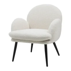 Fabrique de Styles Fauteuil en tissu effet laine bouclette - oria* Fauteuils