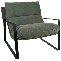 Fabrique de Styles Fauteuil en tissu et fer noir - Torsten* Fauteuils
