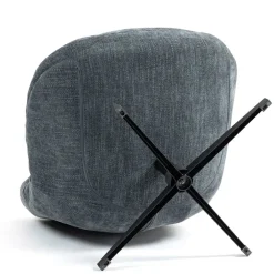 Fabrique de Styles Fauteuil pivotant en tissu bleu - Molto* Fauteuils