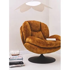 Fabrique de Styles Fauteuil pivotant en velours - Topi* Fauteuils