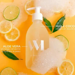 Fabrique de Styles Flacon en verre gel douche écorce d'orange et poivre noir 290ml* Savon Liquide