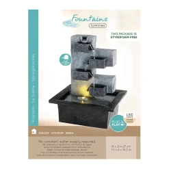 Fabrique de Styles Fontaine d'extérieur 5 niveaux h27cm*Enfant Déco, Accessoires Et Rangements|Jardin