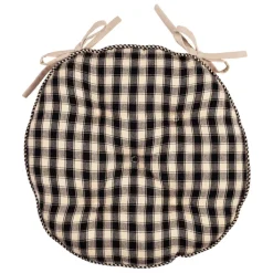 Fabrique de Styles Galette chaise ronde en coton d40cm - Campagne* Galettes De Chaise