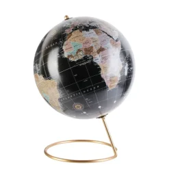 Fabrique de Styles Globe terrestre noir et doré* Petits Objets Déco