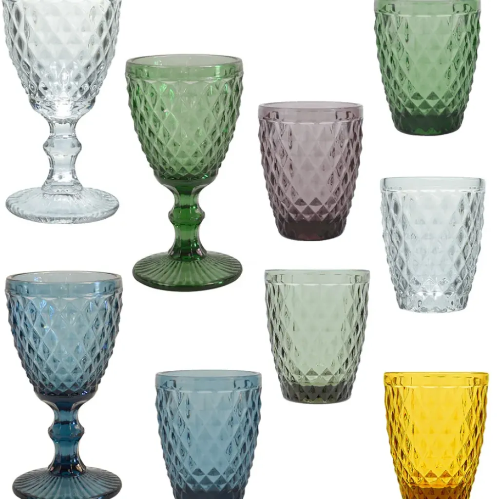 Fabrique de Styles Gobelet en verre 22cl - Diamond* Verres À Eau Et Gobelets