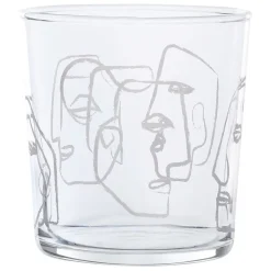 Fabrique de Styles Gobelet visage bodega 35.5cl en verre* Verres À Eau Et Gobelets