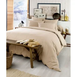 Fabrique de Styles Housse de couette en flanelle sable 240x220cm - Candice* Housses De Couette