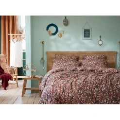 Fabrique de Styles Housse de couette en gaze de coton imprimée 260x240cm - Capucine* Housses De Couette