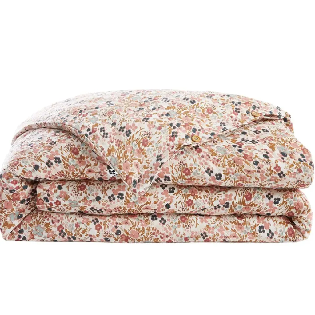 Fabrique de Styles Housse de couette en gaze de coton imprimée pampa 260x240cm - Capucine* Housses De Couette