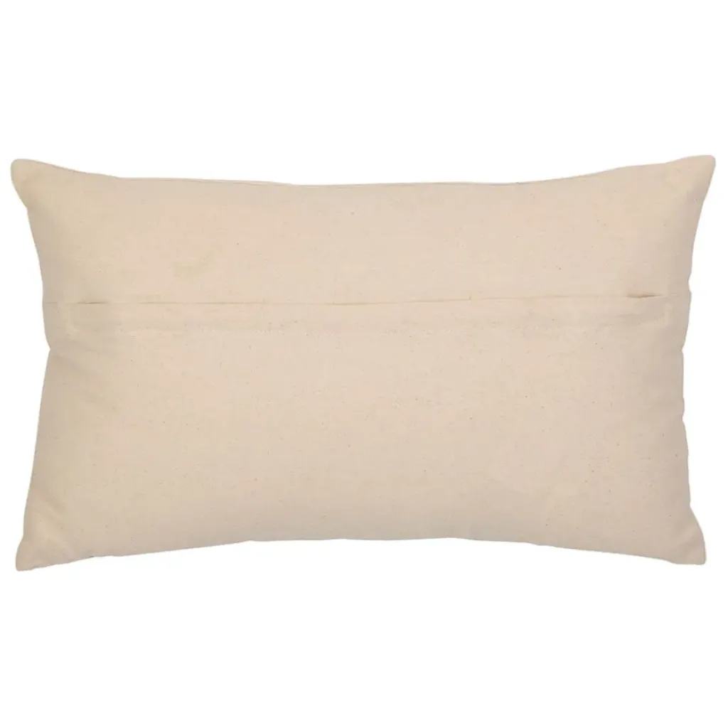 Fabrique de Styles Housse de coussin brodée en coton écru 50x30cm - Nomadea* Coussins Et Housses