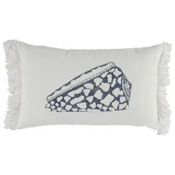 Fabrique de Styles Housse de coussin en coton cauri 50x30cm - Bord De Mer* Coussins Et Housses