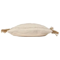 Fabrique de Styles Housse de coussin en coton et jute écru 45x45cm - Kolore* Coussins Et Housses