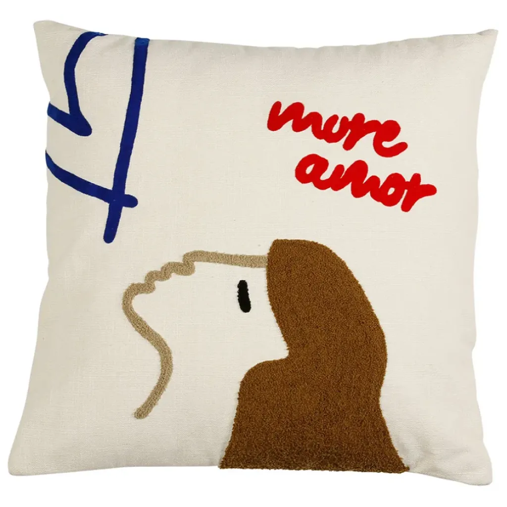 Fabrique de Styles Housse de coussin en coton 45x45cm - Bellagio* Coussins Et Housses