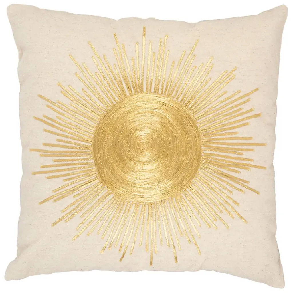 Fabrique de Styles Housse de coussin en coton et lin 45x45cm - Soleil* Coussins Et Housses