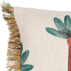 Fabrique de Styles Housse de coussin en coton et jute et écru 45x45cm - Patchuca* Coussins Et Housses