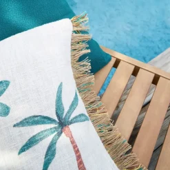 Fabrique de Styles Housse de coussin en coton et jute et écru 45x45cm - Patchuca* Coussins Et Housses