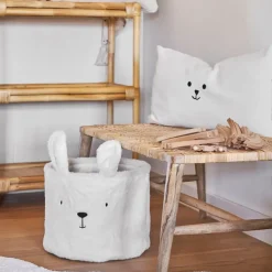 Fabrique de Styles Housse de coussin en velours écru 50x30cm - Songes*Enfant Textiles