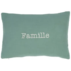 Fabrique de Styles Housse de coussin famille en gaze de coton 50x35cm* Coussins Et Housses