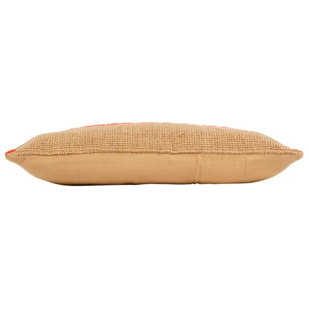 Fabrique de Styles Housse de coussin sunshine en coton et jute corail 50x30cm - Seguia* Coussins Et Housses