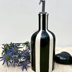 Fabrique de Styles Huilier en faïence rayé h22cm* Ustensibles De Cuisine