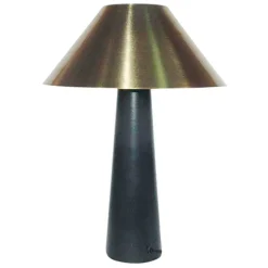 Fabrique de Styles Lampe Ambiance Champart doré et noir H40cm* Lampes À Poser