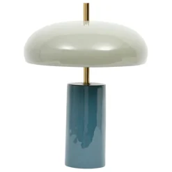 Fabrique de Styles Lampe champignon en fer bleu d30xh40cm - Arty* Lampes À Poser