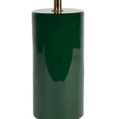 Fabrique de Styles Lampe champignon en fer émeraude et écru h40cm - Arty* Lampes À Poser