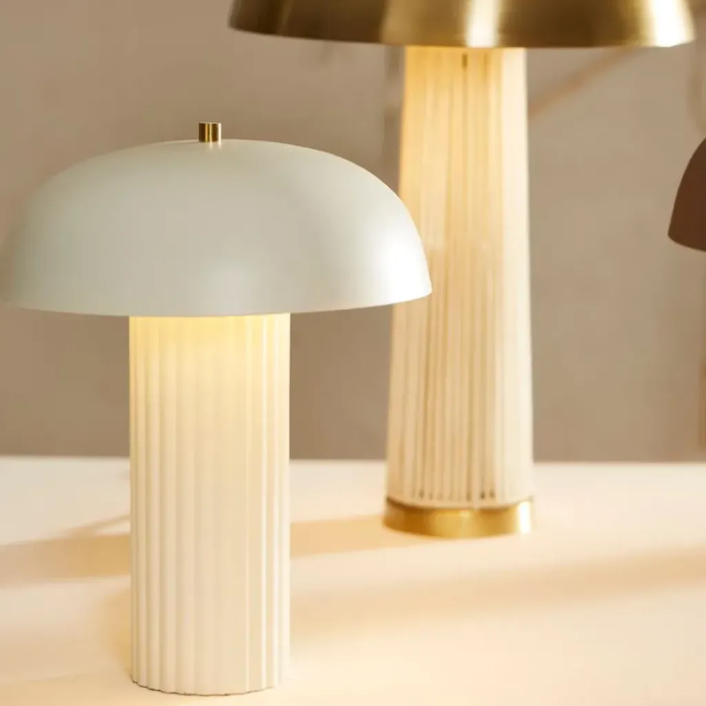 Fabrique de Styles Lampe champignon vintage en fer h38cm - Arty* Lampes À Poser