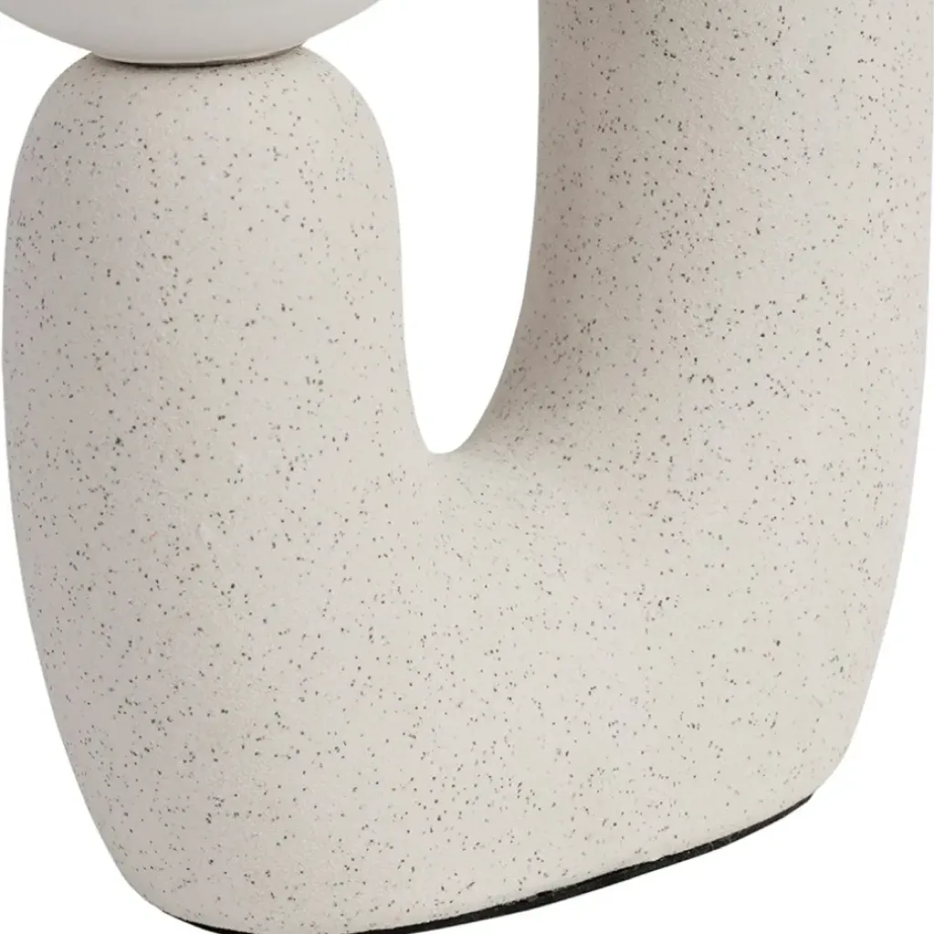 Fabrique de Styles Lampe céramique en écru h31cm - Organic* Lampes À Poser