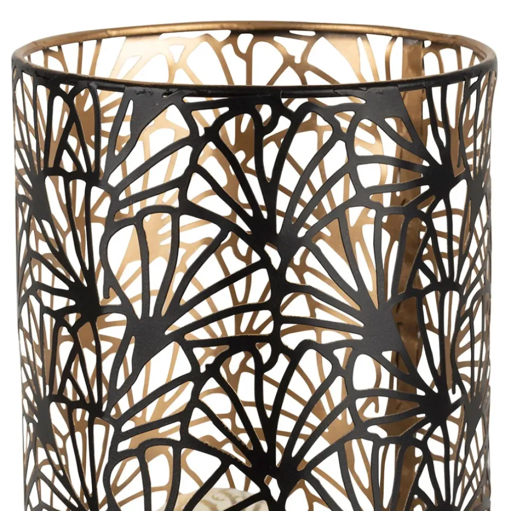 Fabrique de Styles Lampe cylindre en fer h36cm noir et doré - flaural* Lampes À Poser