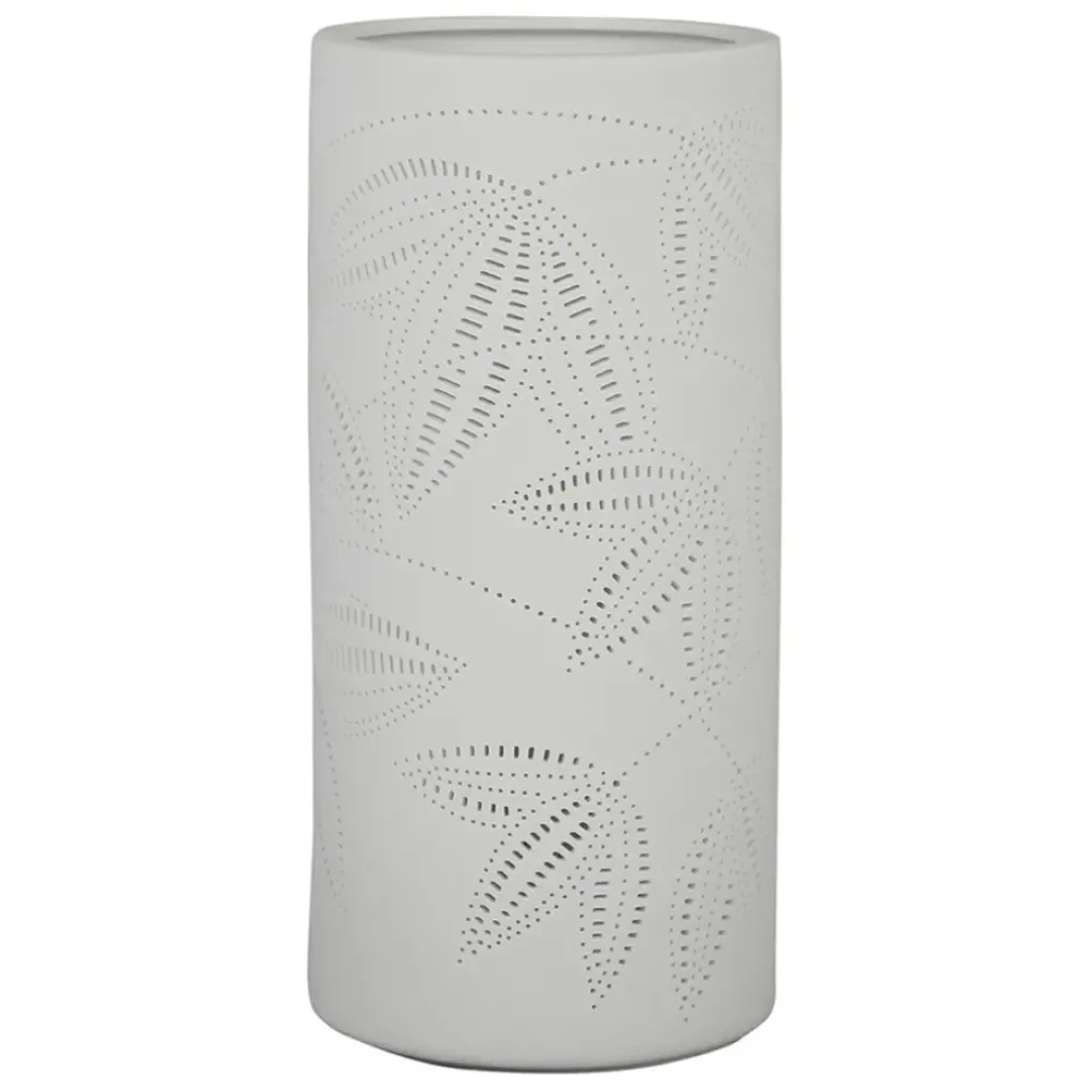 Fabrique de Styles Lampe cylindre en porcelaine h24cm - palmea* Lampes À Poser