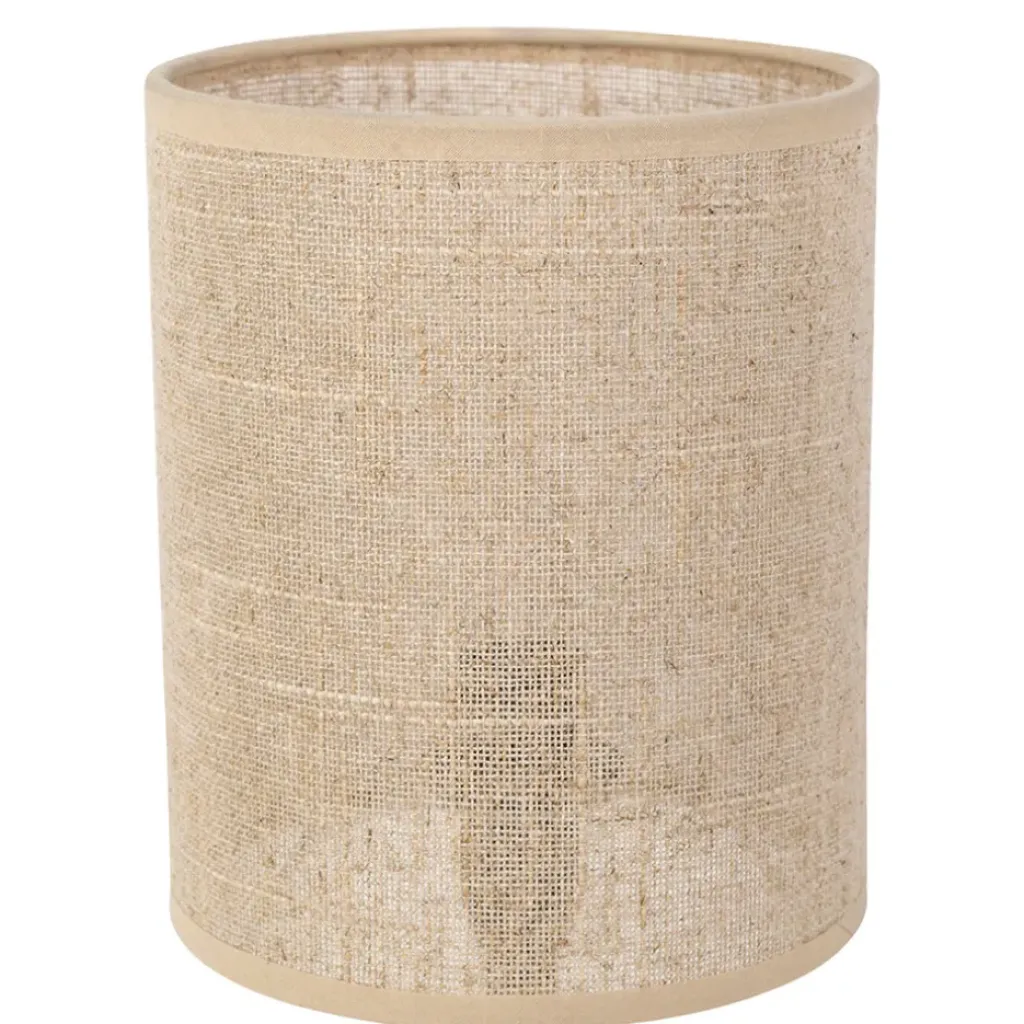 Fabrique de Styles Lampe en céramique écru et lin naturel - Jadea* Lampes À Poser
