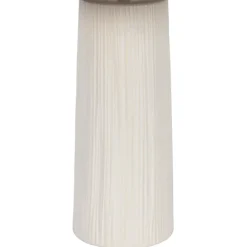 Fabrique de Styles Lampe en céramique écru h48cm - Lignes* Lampes À Poser