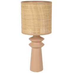 Fabrique de Styles Lampe en céramique et papier naturel et h44cm - Opale* Lampes À Poser