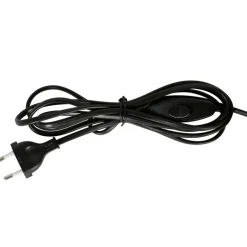 Fabrique de Styles Lampe en papier et lin blanc et support en manguier d43xh31cm - Fontelo* Lampes À Poser